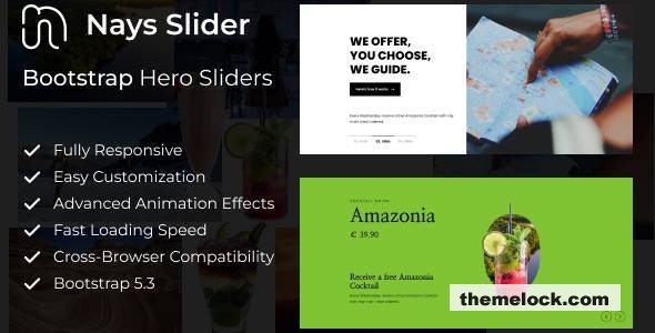 Nays Slider - Bootstrap Image Sliders