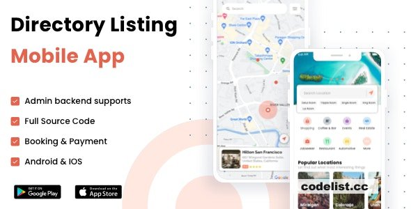 Listar FluxPro v1.3.4 - Flutter mobile directory listing & booking - Wordpress Backend
