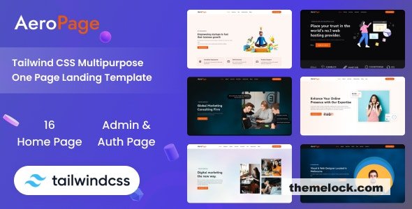 AeroPage - Tailwind CSS Multipurpose Landing Template