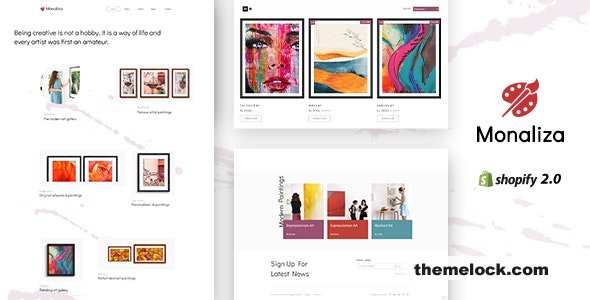 Monaliza - Minimal Art Shop Theme