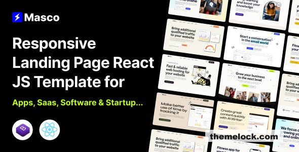 Masco - Saas Software Startup React Template