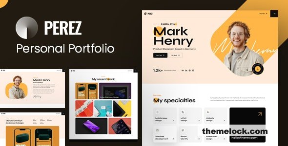 Perez - Tailwind CSS Personal Portfolio Template