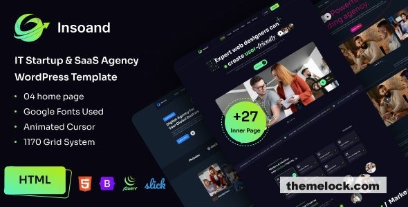 Insoand - IT Startup & SaaS Agency HTML5 Template