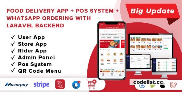 Food Delivery App v3.3.0 - A Complete Ready to Use MultiStore Mobile App(Android, ios) + Website