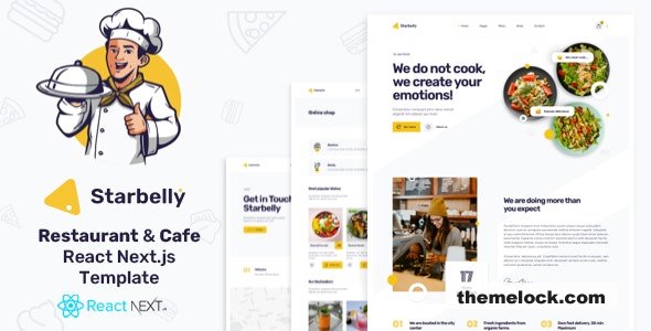 Starbelly - React Restaurant & Cafe NextJS Template