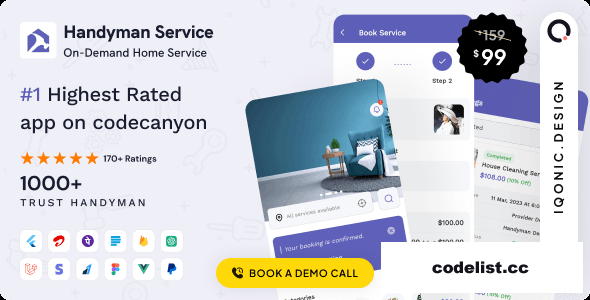 Handyman Service v11.5.1 - On-Demand Home Service Flutter App with Complete Solution + ChatGPT