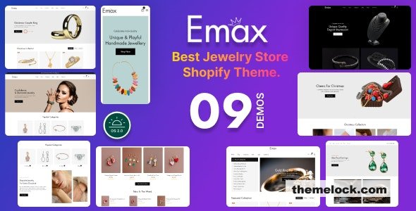 Download Emax – Jewelry Store Shopify OS 2.0 Theme | Free Nulled Scripts
