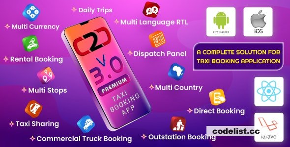Cab2door v3.0 - Online Taxi Booking App Full Solution