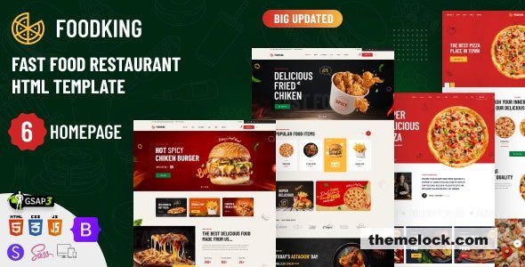 Foodking - Fast Food Restaurant HTML Template