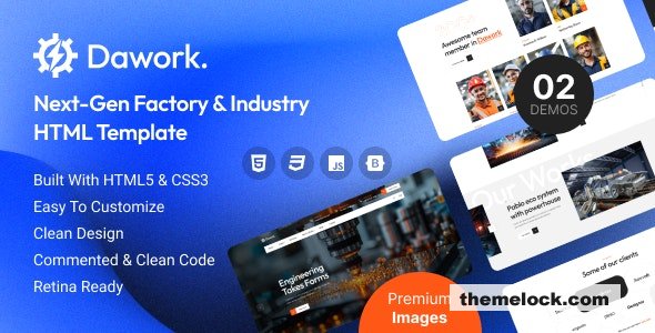 Dawork - Next-Gen Factory & Industry HTML Template