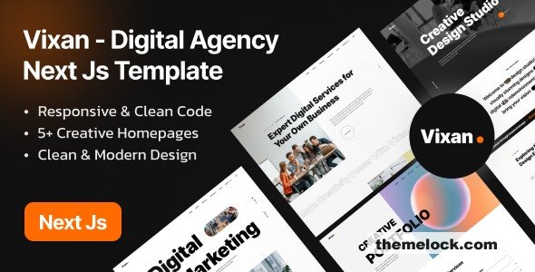 Vixan - Digital Creative Agency Next js Template