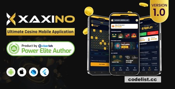 Xaxino v1.0 - Ultimate Casino Mobile Application