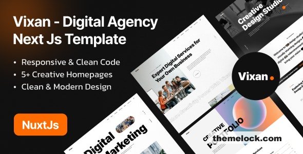 Vixan - Creative Agency Nuxt js Template