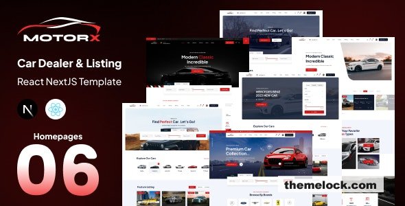 Motorx - Car Dealer & Listing React NextJS Template