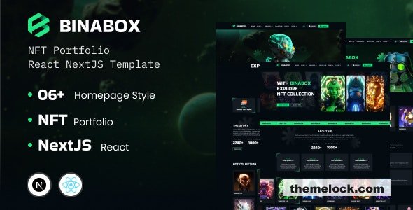 Binabox - NFT Portfolio React NextJS Template