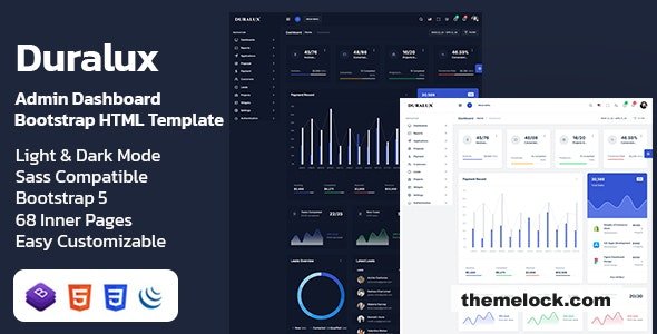 Duralux - Admin Dashboard Bootstrap HTML Template