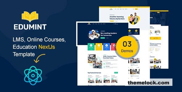 Edumint – LMS, Online Courses, Education NextJs Template