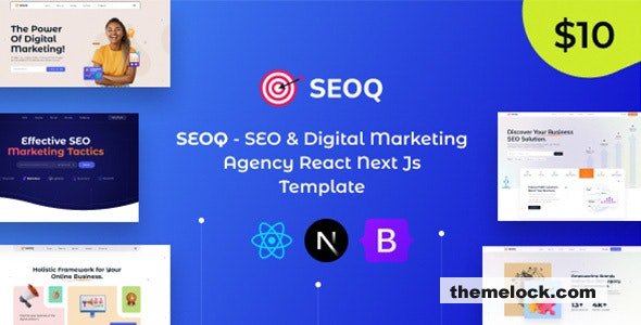 SEOQ - SEO & Digital Marketing Agency React Next JS Template