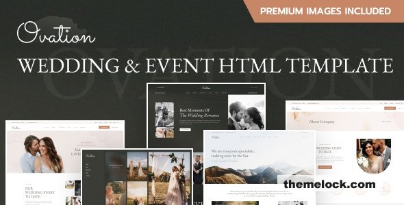 Ovation - Wedding & Event Photography HTML Template