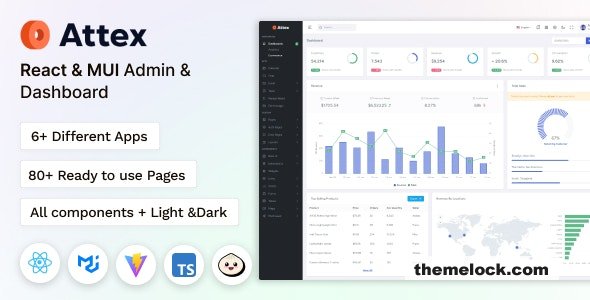 Attex - React & MUI Admin & Dashboard Template