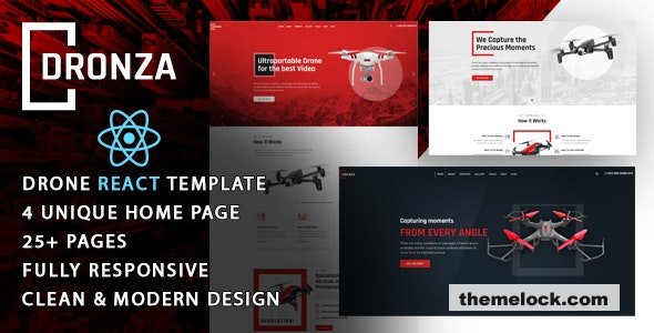Dronza - Drone Aerial Photography React Template