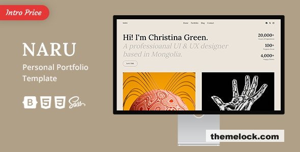 Naru - Personal Portfolio Template