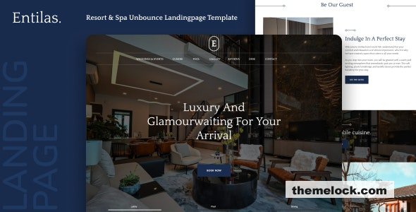 Entilas - Resort & Spa Unbounce Landingpage Template