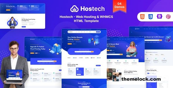 Hostech - Web Hosting & WHMCS HTML Template