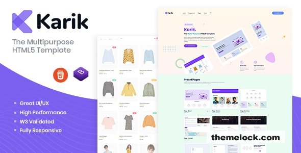 Karik - The Multipurpose HTML5 Template