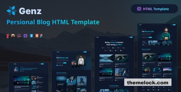 Genz v3.0 - Creative Personal Blog / Portfolio HTML Template