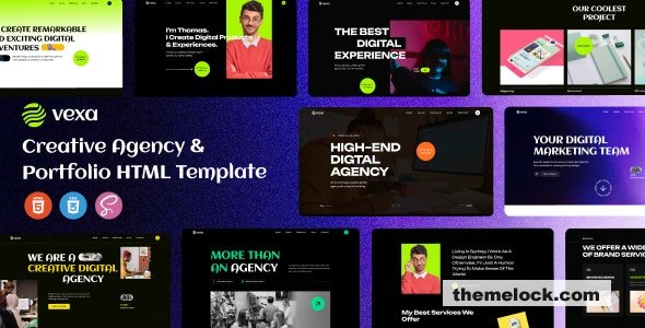 Vexa - Creative Agency & Portfolio Bootstrap 5 Template