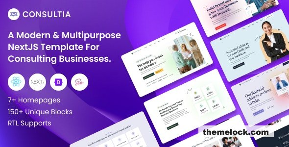 Consultia - Multipurpose Business Consulting NextJS Template