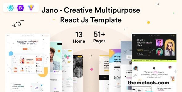 Jano v1.0.0 - Multipurpose React Js Template