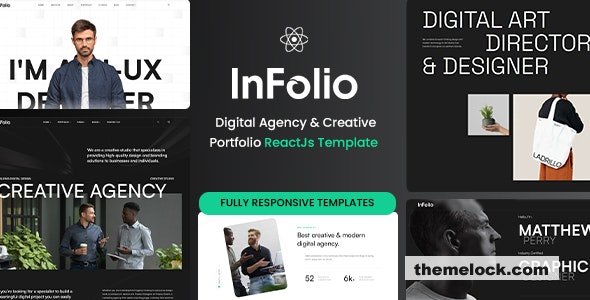 Infolio - Digital Agency & Creative Portfolio Reactjs Template