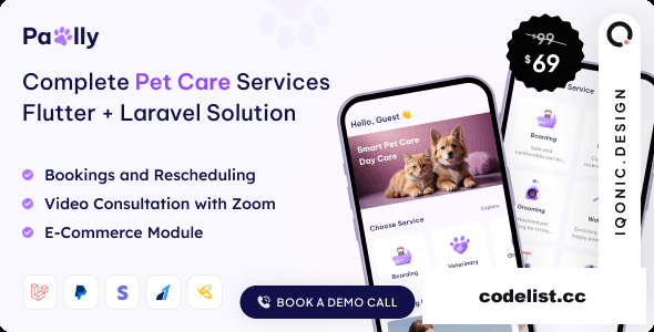 Pawlly v2.2.6 - All-in-one Pet Care Solution in Flutter + Laravel with ChatGPT