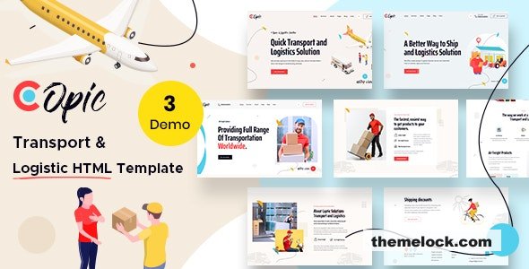 Copic - Logistics HTML Template