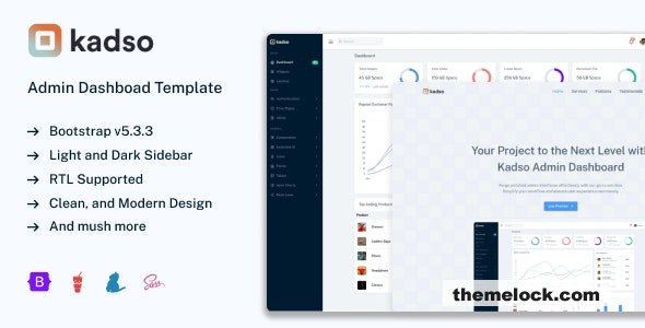 Kadso - Responsive Bootstrap 5 Admin UI Kit