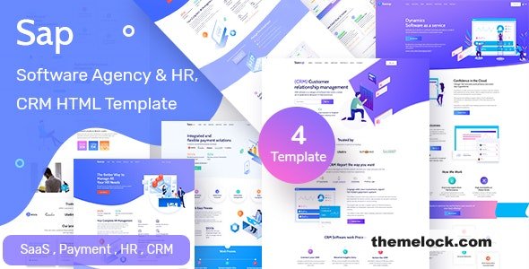 SAP - SaaS & HR Solution HTML Template