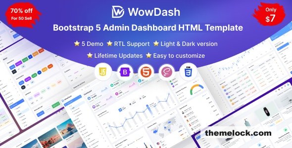 WowDash - Bootstrap 5 Admin Dashboard HTML Template Multipurpose