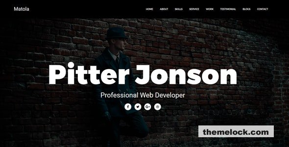 Matola - Personal Resume Template