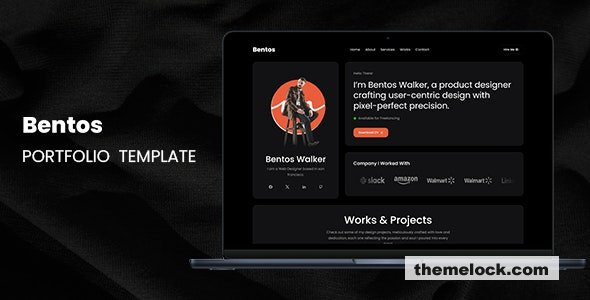 Bentos - Personal Portfolio HTML Template