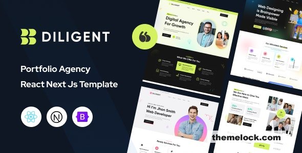 Diligent - Creative Agency & Portfolio React Next Js Template