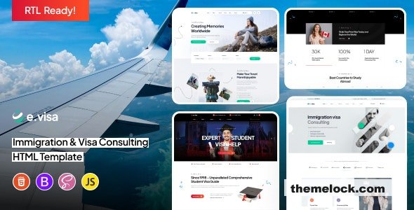 E.visa - Immigration and Visa Consulting Template