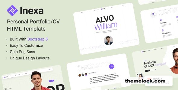 Inexa - Creative Personal Portfolio HTML Template