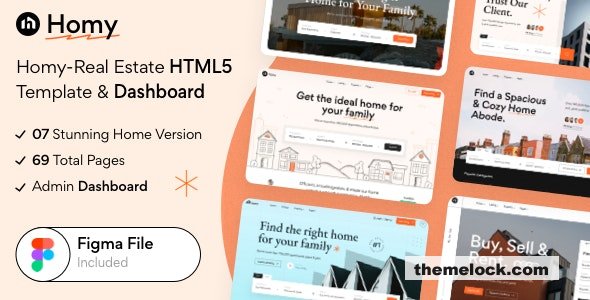 Download Homy – Real Estate HTML5 Template & Dashboard | Free Nulled Scripts