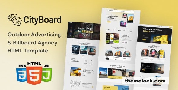 CityBoard - Outdoor Advertising & Billboard Ads Agency HTML Template