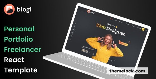Biogi - Personal Portfolio Freelancer React Template