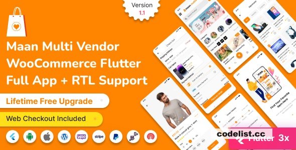 Maan multivendor v1.2 - eCommerce Flutter Customer Full App