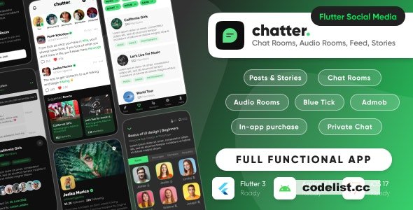 Chatter - Ultimate Social Media with Chat Rooms, Posts, Stories - 6 June 2025