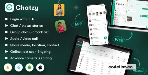 Chatzy v1.0.13 - Whatsap Clone Chat & Call App